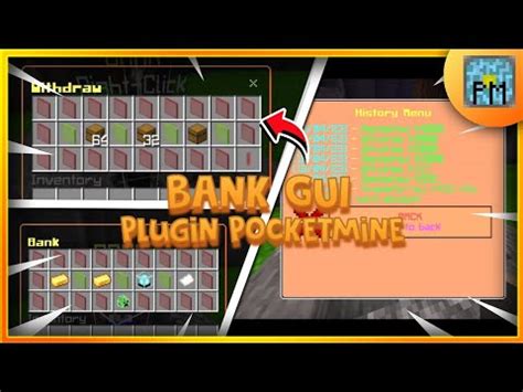 Bank GUI Plugin Pocketmine PM4 YouTube