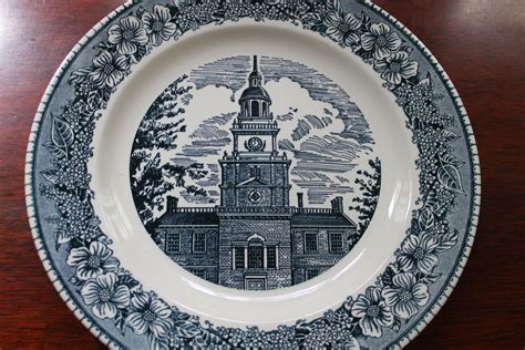 Check out our website for our many products. COLONIAL HERITAGE-BLUE by ROYAL (USA) 10" dinner plate (1 available), Southern Vintage Classic ...