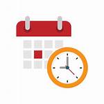 Schedule Calendar Icon Flat Svg Kalender Clock