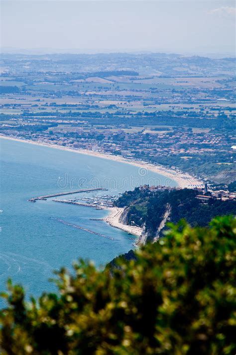 Located in the ancona province, has unspoiled beaches. Monte Conero Natural Park, Marches, Italy Stock Image ...