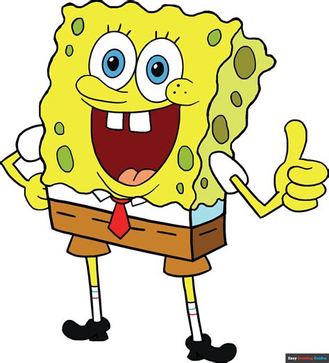 How To Draw Spongebob Easy Step By Step Drawing Guides