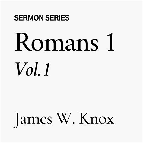 Romans Chapter 1 Part 1 Cd The Bible Baptist Church Store