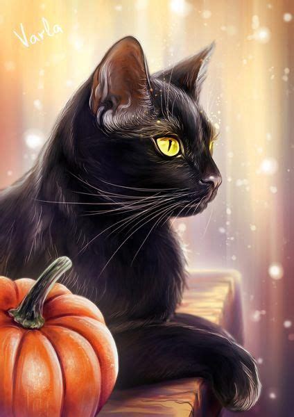 cat_3 by VarLa-art.deviantart.com on @deviantART #blackcats | Black cat