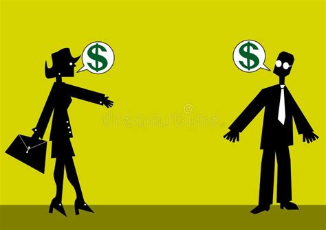 Business People Talking Money Stock Illustration Illustration Of