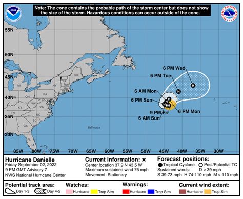 Danielle Becomes First Hurricane Of The 2022 Atlantic Season Tropical