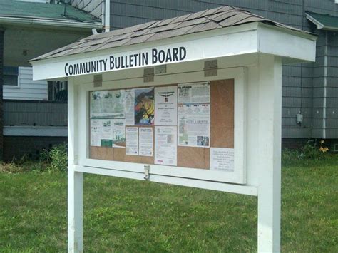 Outdoor Board Community Bulletin Board Bulletin Boards Bulletin