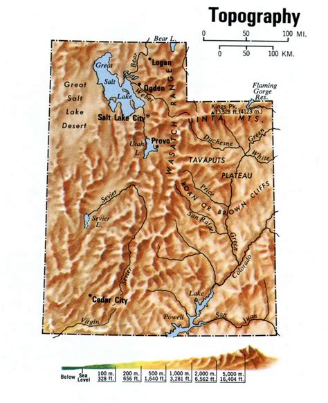 Utah Topo Wall Map By Outlook Maps