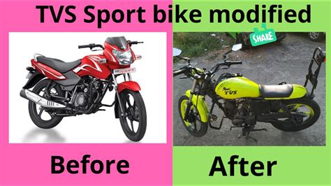 Tvs Sport Bike Alteration Customized Model Youtube