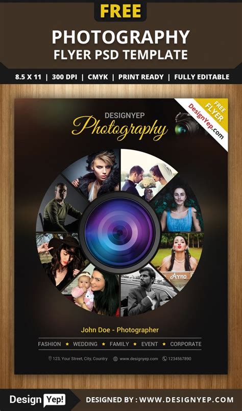 Free Photography Flyer Psd Template