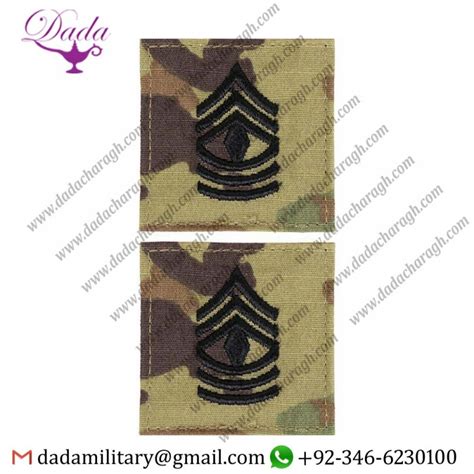 Genuine Us Army Embroider Ocp With Hook Rank Insignia First Sergeant