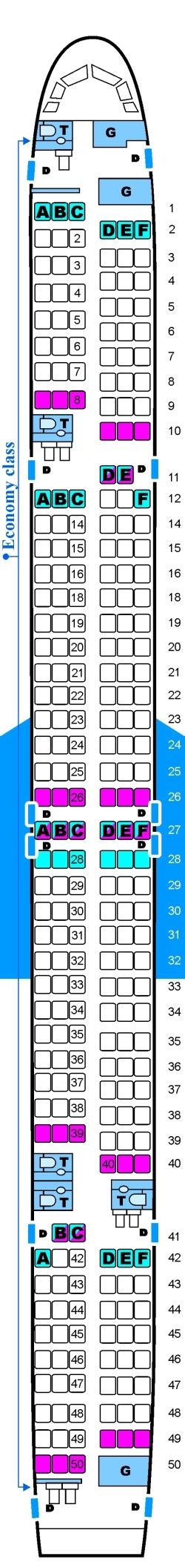 Seat Map Continental Airlines Boeing B757 300 Seatmaestro
