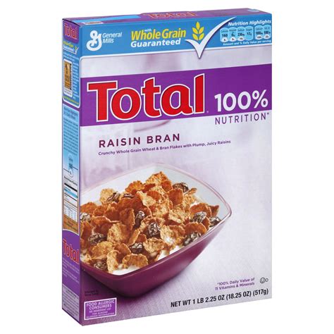 General Mills Total Cereal Raisin Bran 1825 Oz 1 Lb 225 Oz 517 G
