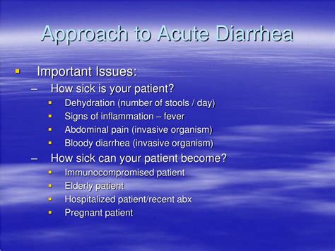 Ppt Acute And Chronic Diarrhea Powerpoint Presentation Free Download