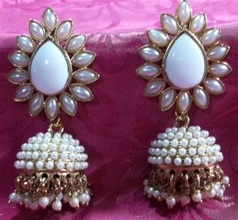 Aashiqui 2 Earrings White Polki Pearls Jhumka Earrings Shree Mauli Creation 210223