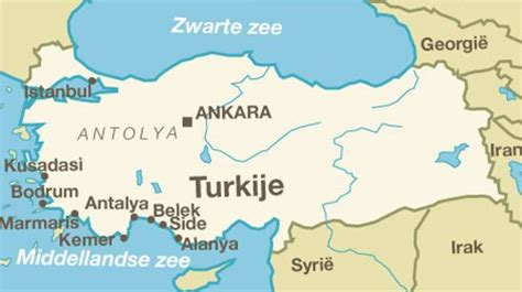 Turkije landkaart | afdrukbare plattegronden van turkije. Zonvakantie naar turkije - Lesmateriaal - Wikiwijs