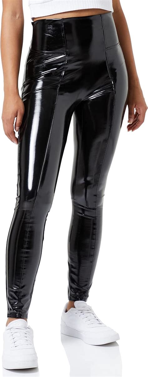 Spanx Womens Faux Patent Leather Leggings At Amazon Womens Clothing Store