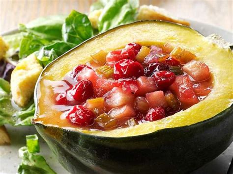 Acorn Squash With Cranberry Stuffing Recipe Samsung Food