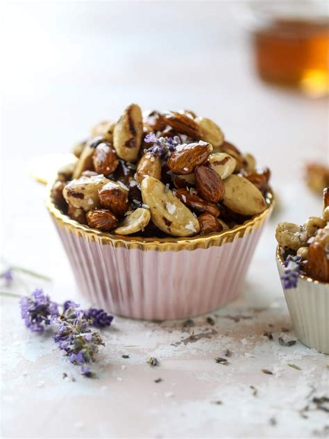 Salted Honey Lavender Nuts Recipe How Sweet Eats Snacks Spring