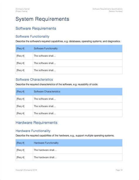 Reporting Requirements Template 16 Professional Templates Report