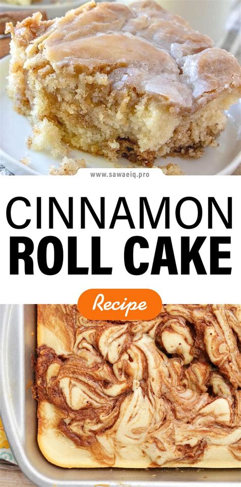 Homemade Cinnamon Roll Cake In 2020 Cinnamon Roll Cake Easy Banana