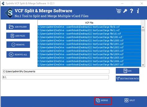 Split And Merge Vcard Files Using Vcf Splitter And Merger Tool