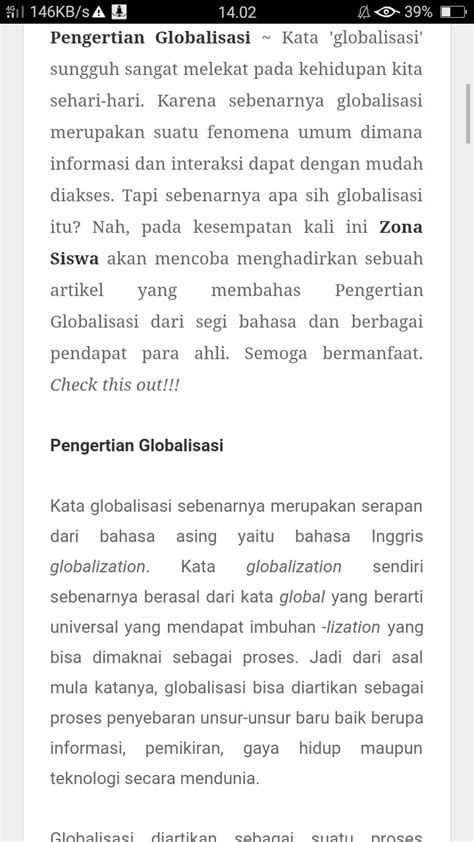 globalisasi secara etimologi (makna kata) berasal dari kata...... tolong dibantu ya - Brainly.co.id
