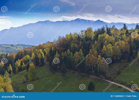 Beautiful Mountain Scenery And Autumn Foliage Stock Photography Image