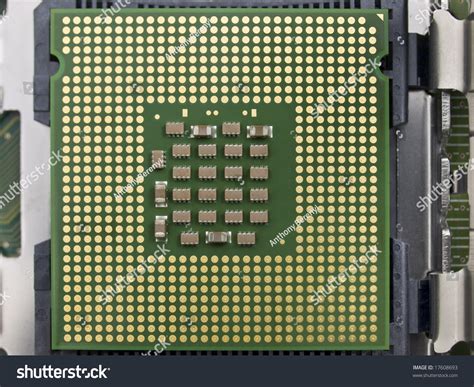 Computer Cpu Central Processing Unit Close Up Stock Photo 17608693