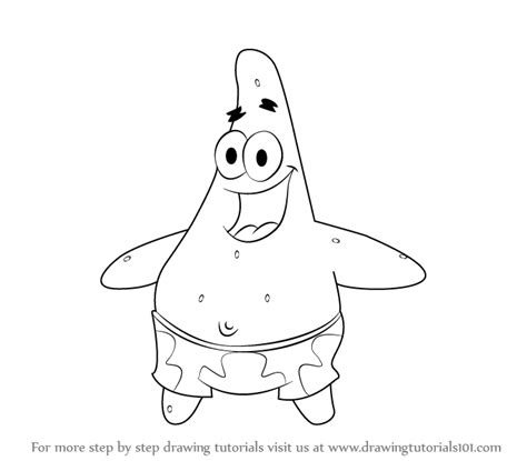 Learn How To Draw Patrick Star From Spongebob Squarepants Spongebob
