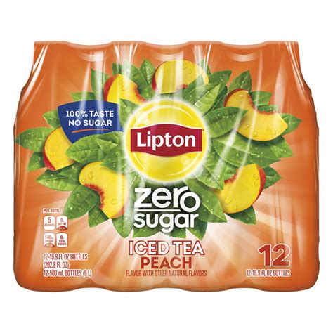 Save On Lipton Zero Sugar Iced Tea Peach 12 Pk Order Online Delivery