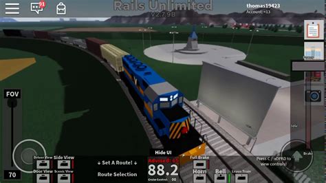 Roblox Rails Unlimited Derailing 1206 And 7375 From Unstoppable Youtube