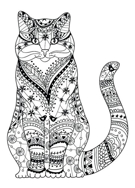 Printable Adult Coloring Pages Of Cats Tripafethna