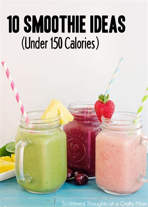 Water instead of juice or milk. Mmmmnnn | Low calorie smoothies, Smoothie recipes, Low ...