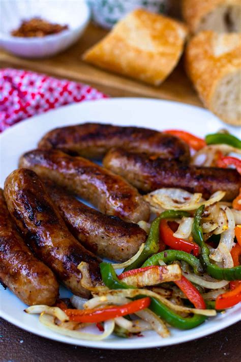 Grilled Sausage With Peppers And Onions A Southern Soul