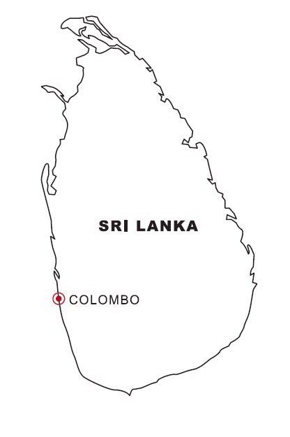 Sri Lanka Map Coloring Color Area