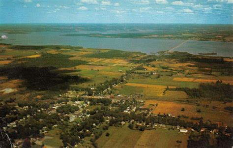 Andover Ohio Aerial View Of City Vintage Postcard K42713 Mary L