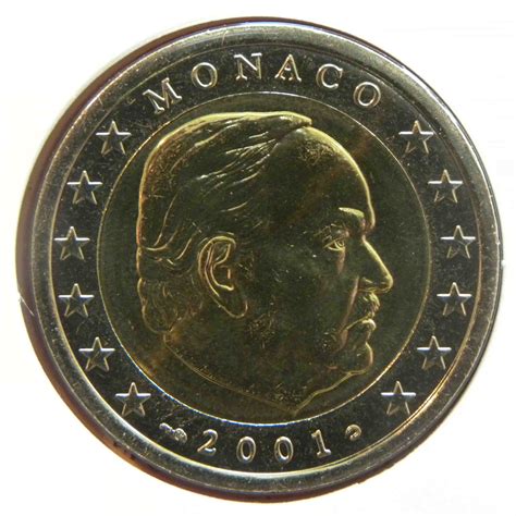 Monaco 2 Euro Coin 2001 Euro Coinstv The Online Eurocoins Catalogue