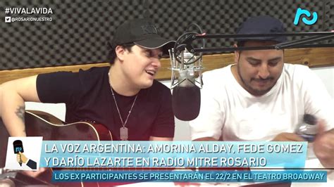 El año pasado se emitió por la pantalla de canal 9 televida la segunda temporada de la voz argentina. Participantes de La Voz Argentina en Radio Mitre Rosario ...