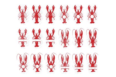Crawfish SVG in SVG/DXF/EPS/JPG/PNG • OhMyCuttables