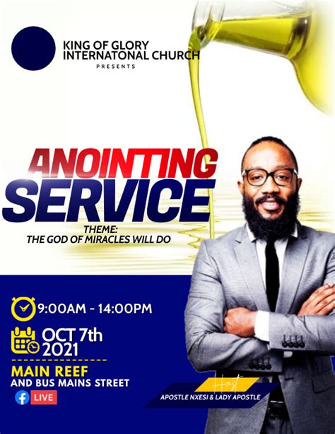 Anointing Service Template Postermywall