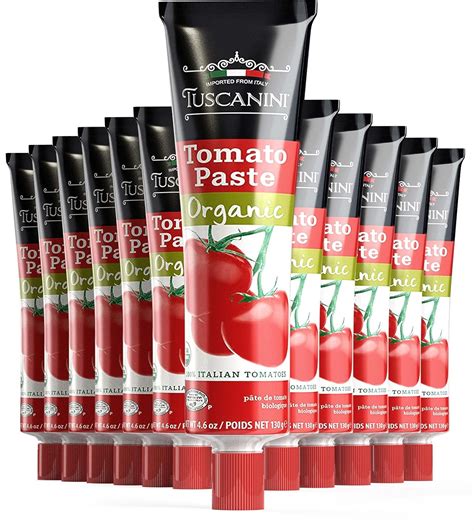 Amazon Com Tuscanini Organic Tomato Paste Tube Oz Pack Double Concentrated