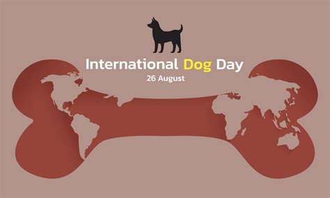 Happy National Dog Day 26 August National Dog Day Vector Illustration