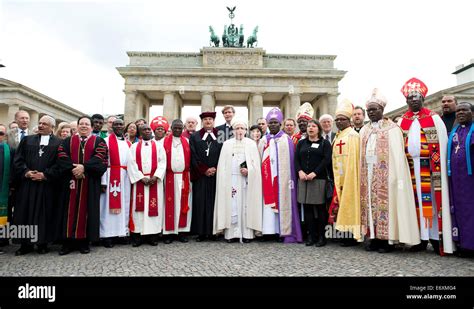 Berlin Germany 01st Sep 2014 Bishop Of Jerusalem And President Of