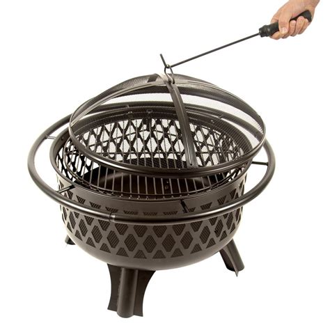 Maybe you would like to learn more about one of these? Piedmont 30 in. Steel Fire Pit in Black with Poker | eBay