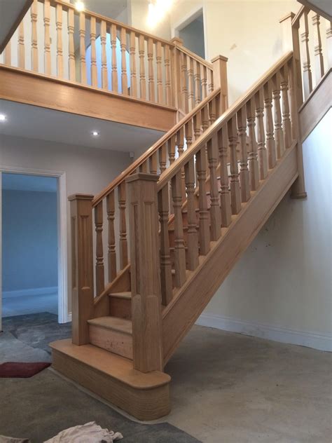 American White Oak Staircase White Staircase Curved Staircase Modern