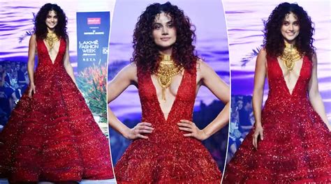 Photoshoot Taapsee Pannu Showed Her Mettle At Lakme Fashion Week See Hot Looks