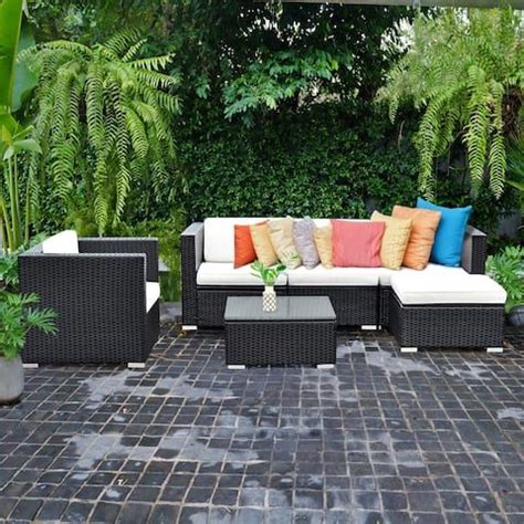 Check spelling or type a new query. black patio pavers | Rattan furniture set, Outdoor wicker ...