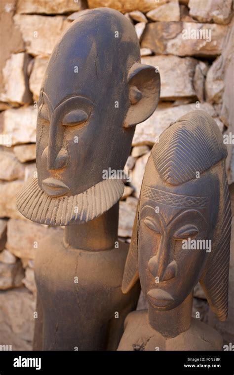 African Dogons Sculptures In Mali Made In Wood Stock Photo Alamy