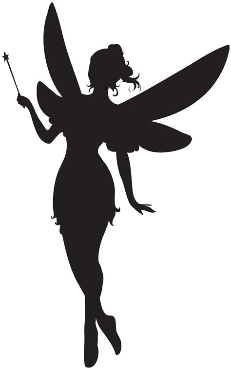 Fairy Silhouette Clip Art Fairy With Magic Wand Silhouette Png Clip