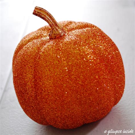 A Glimpse Inside Glitter Pumpkins Tutorial